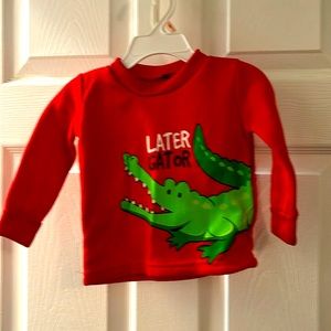 Boys Red sweatshirt. Size 12 months